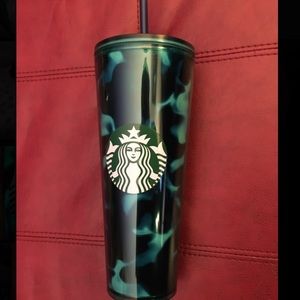Starbucks turquoise tortoise shell tumbler